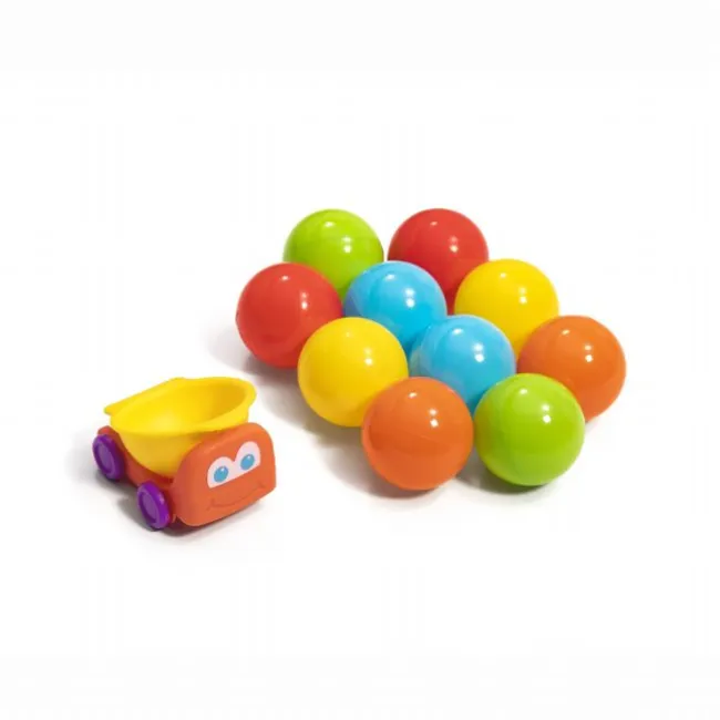 Aktivitetstårn HQ med bolde og lastbiler