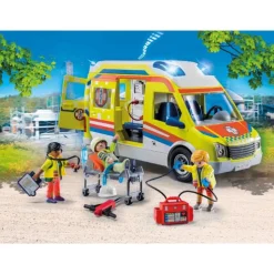 Ambulance med lys og lyd
