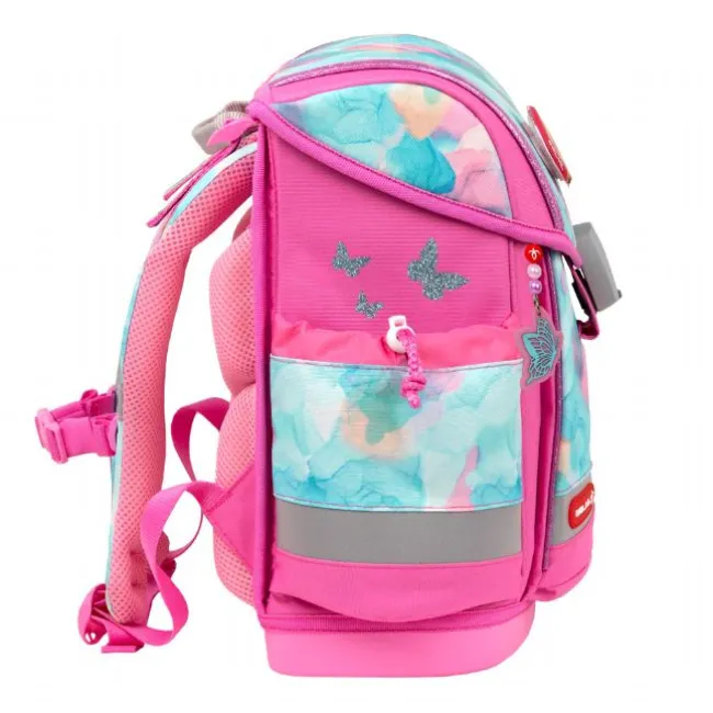 Aqua Rose Skoletaske med 5 Dele