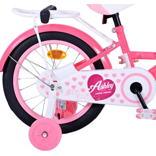 Ashley Børnecykel 16 tommer Pink/Rød