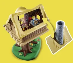 Asterix Trubadurix med træhytte