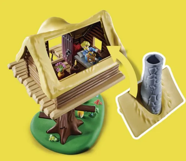 Asterix Trubadurix med træhytte