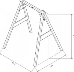 Axi gyngestativ m/ 1 gynger