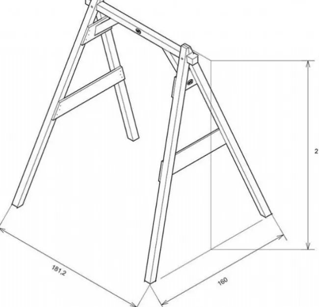 Axi gyngestativ m/ 1 gynger