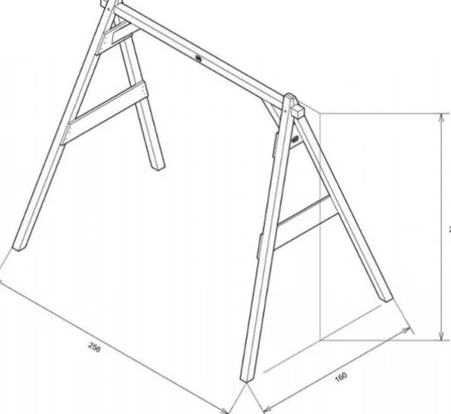 Axi gyngestativ m/ 2 gynger