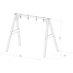 Axi 4i1 Multistativ brun/hvid