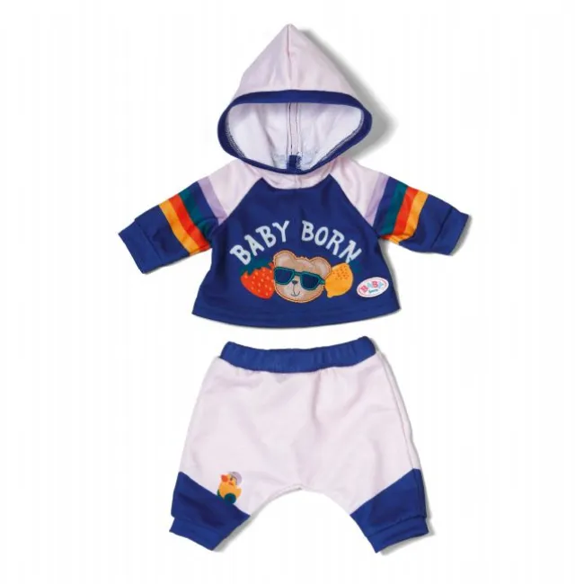 Baby Born Joggingsæt Suit Navy 43cm