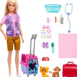 Barbie Animal Rescue & Recover Playset
