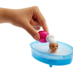 Barbie Badetid, blonde med 3 hunde