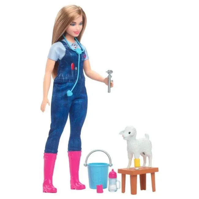 Barbie Bondegård Dyrelæge Dukke
