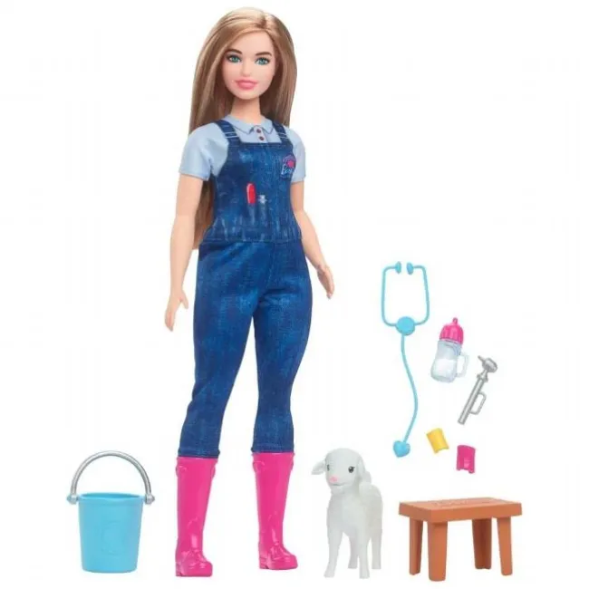 Barbie Bondegård Dyrelæge Dukke