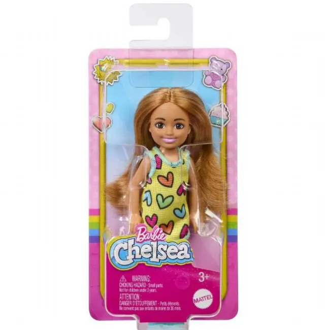 Barbie Chelsea Heart-Print Dress Dukke