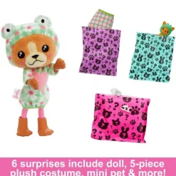 Barbie Cutie Chelsea Puppy Frog Dukke