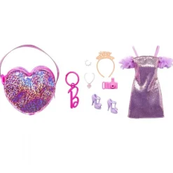 Barbie Deluxe taske med festtøjsæt