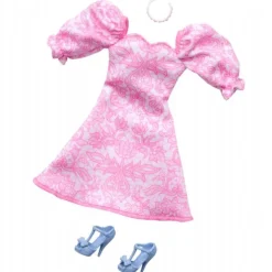 Barbie Dukketøj Pink Puff Sleeve Dress