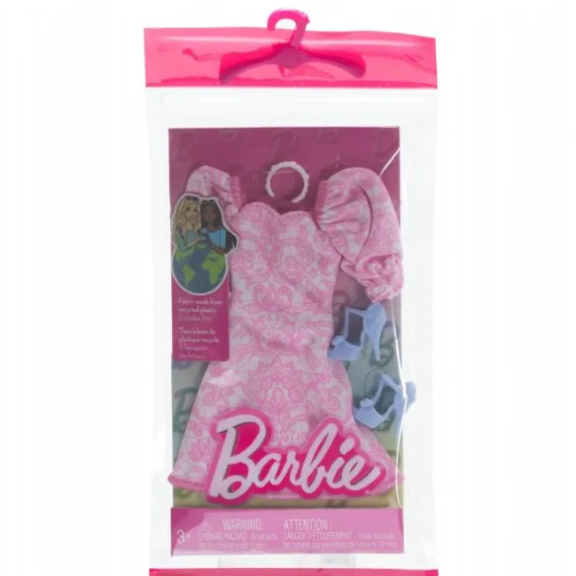 Barbie Dukketøj Pink Puff Sleeve Dress