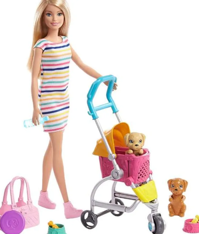 Barbie Dukkevogn med Hvalpe