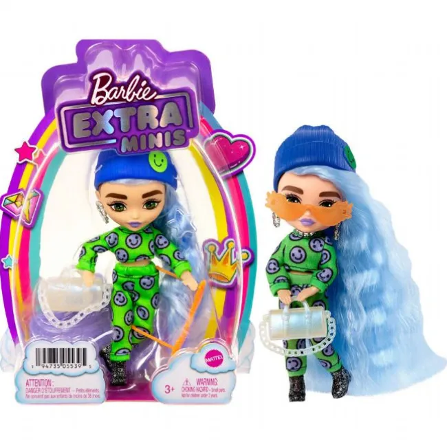 Barbie Ekstra Mini Emoji Print Dukke