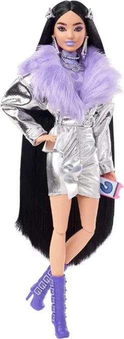 Barbie Ekstra Silver Coat Dukke