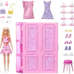 Barbie Fashion Fun Dream Closet m. Dukke