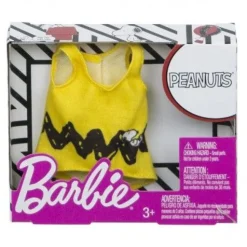 Barbie fashion Peanuts gul bluse