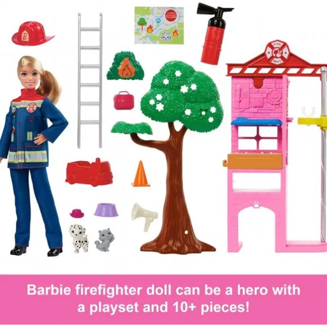 Barbie Karriere Brandbekæmper Playset