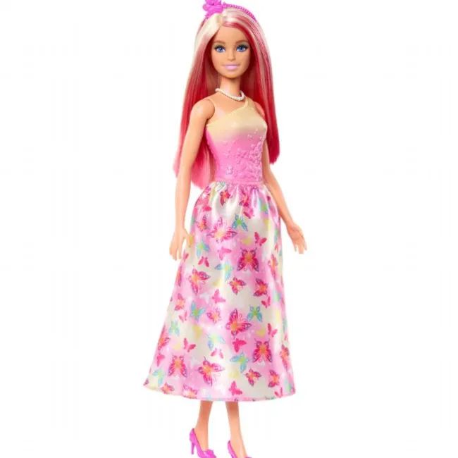 Barbie Kongelig Dukke med Pink Hår