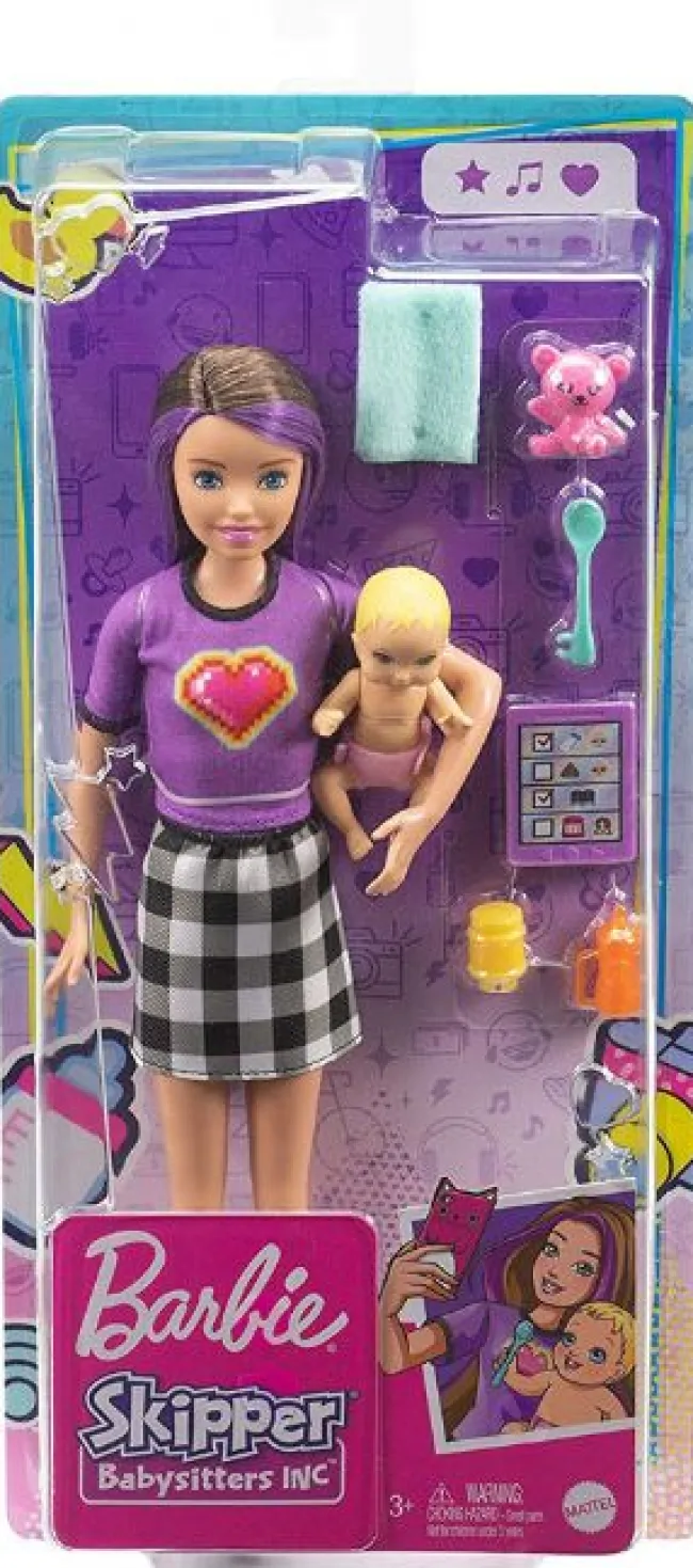 Barbie Skipper Babysitter m. tilbehør