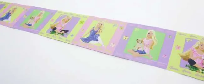 Barbie tapetborter 10,6 cm