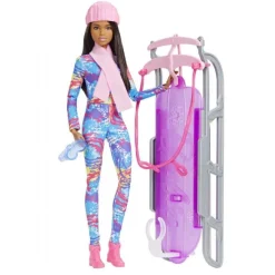 Barbie Vintersport Dukke med Slæde