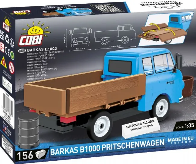 Barkas B1000 Pritsche - Ladvogn