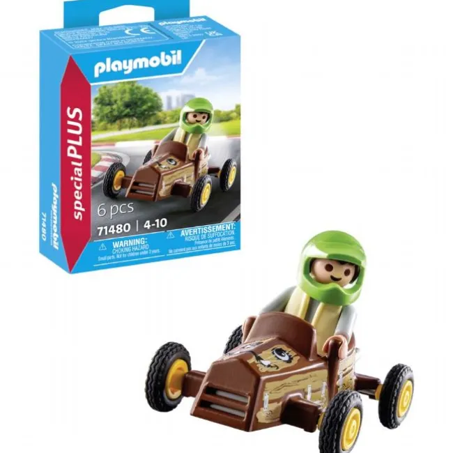 Barn med gokart