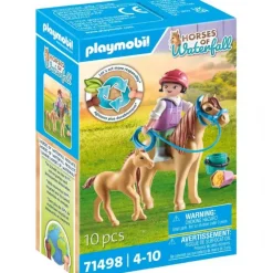 Barn med pony og føl