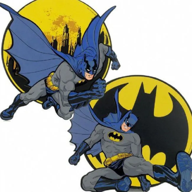 Batman wallstickers i skum
