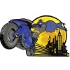 Batman wallstickers i skum