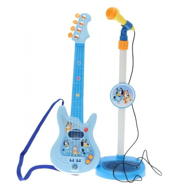 Bluey Guitar og mikrofon sæt
