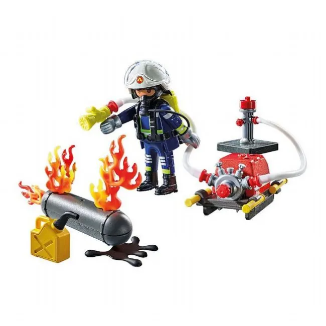 Brandmand med Vandpumpe