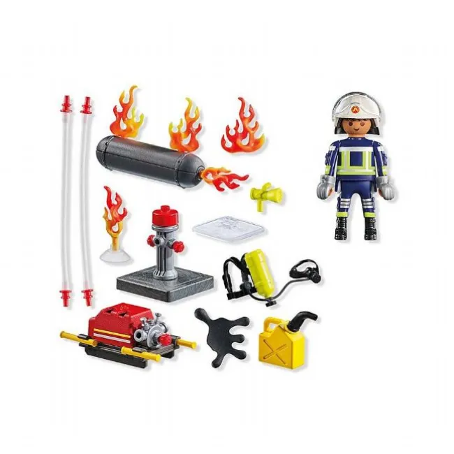 Brandmand med Vandpumpe