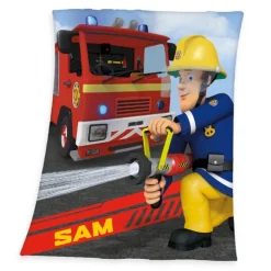 Brandmand Sam Fleece  tæppe 130x160 cm
