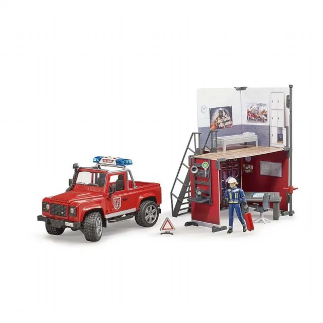 Brandstation med Land Rover