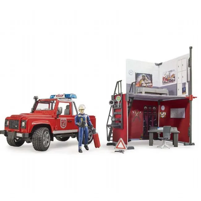 Brandstation med Land Rover