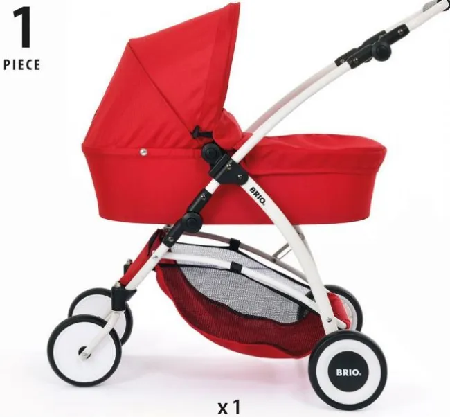 Brio Dukkevogn Spin rød