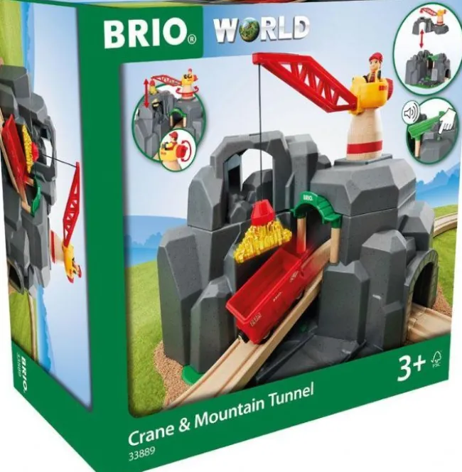 Brio Kran og bjergtunnel