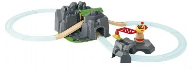 Brio Kran og bjergtunnel