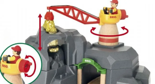 Brio Kran og bjergtunnel