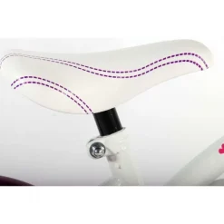 Børnecykel Cruiser hvid&lilla 12 tommer