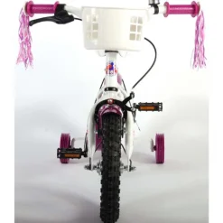 Børnecykel Cruiser hvid&lilla 12 tommer