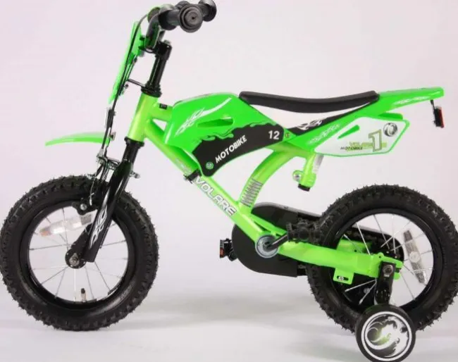 Børnecykel Motorbike Grøn 12 tommer