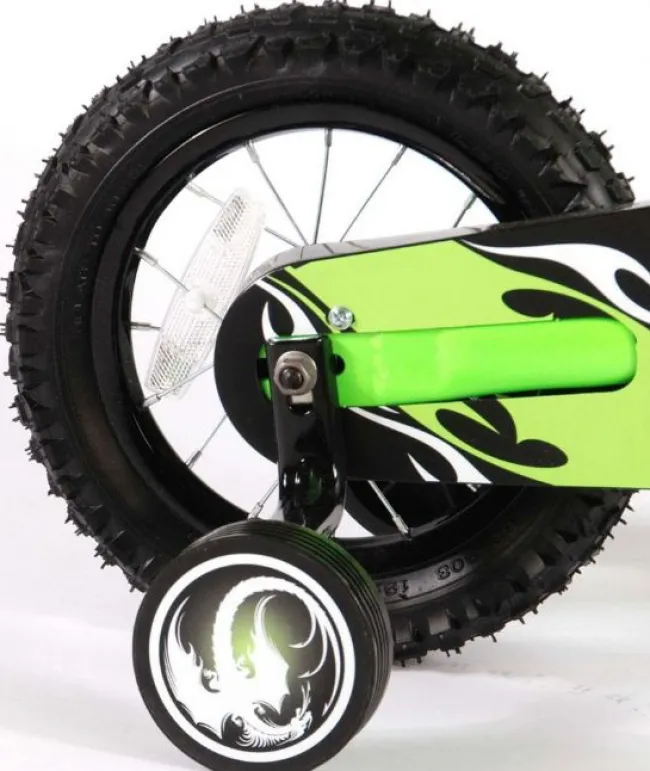 Børnecykel Motorbike Grøn 12 tommer