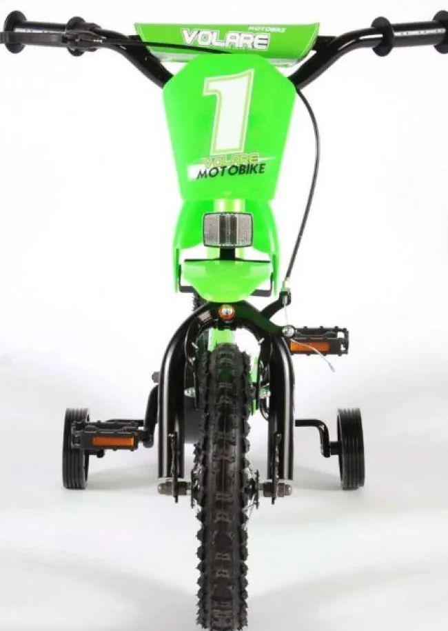Børnecykel Motorbike Grøn 12 tommer